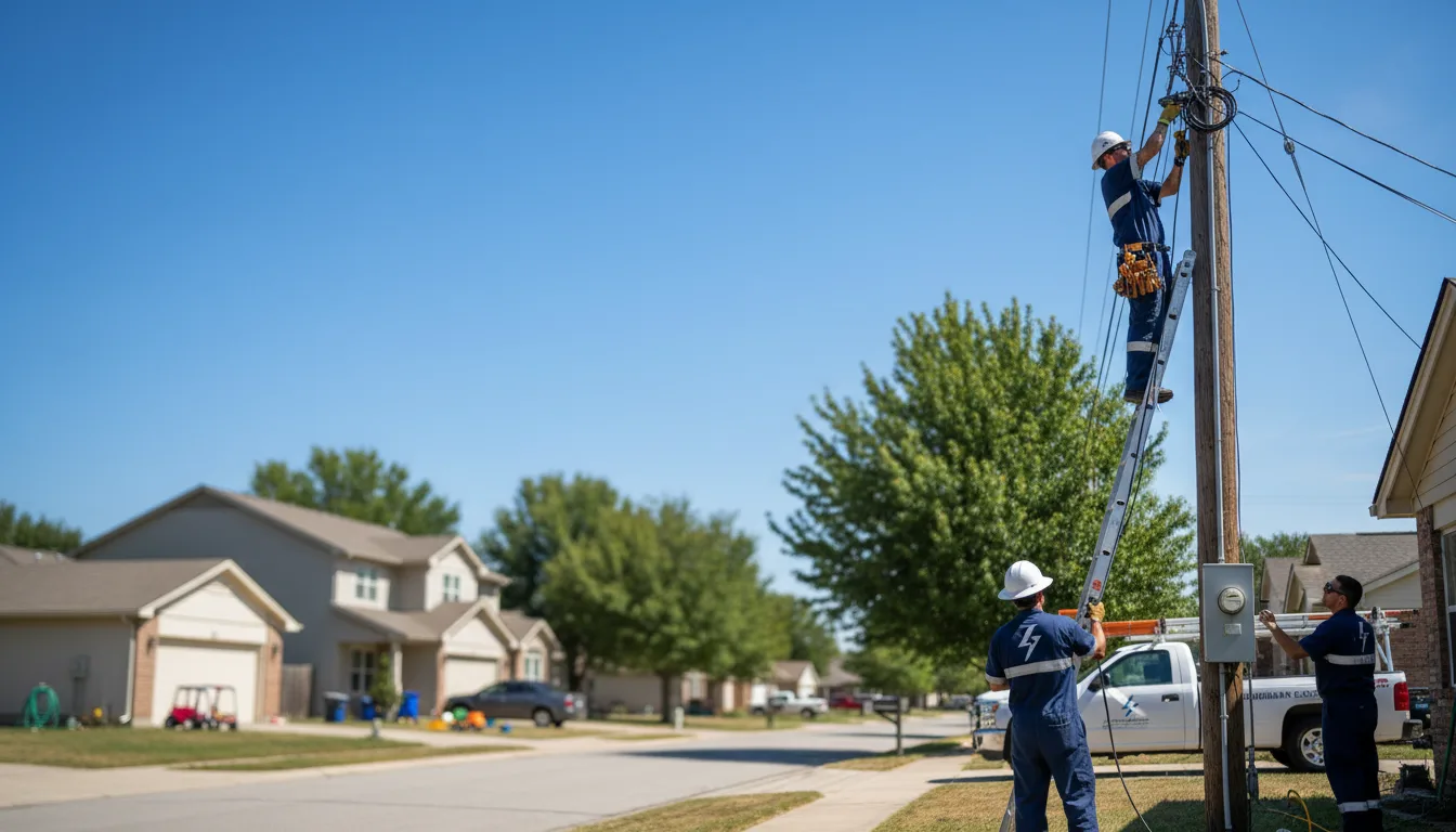 Residential electrician providing installation services in Lahmansville, WV